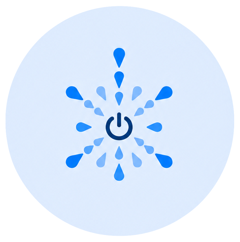 Icon AIRBOWL touch Bedienungspanel