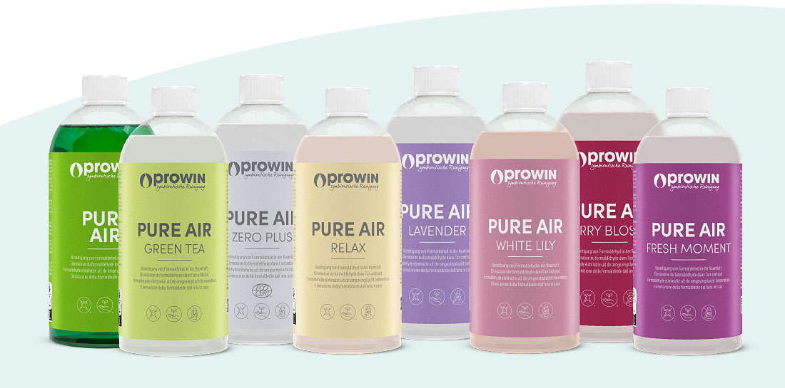 Die 8 proWIN PURE AIR Düfte