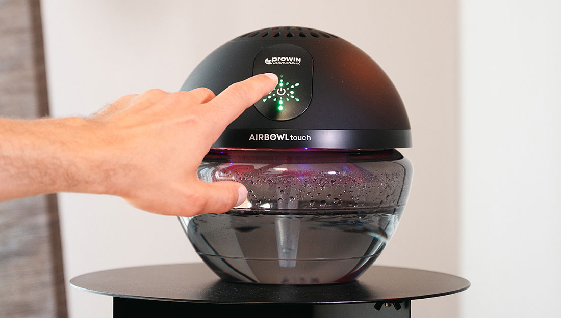proWIN AIRBOWL touch einschalten