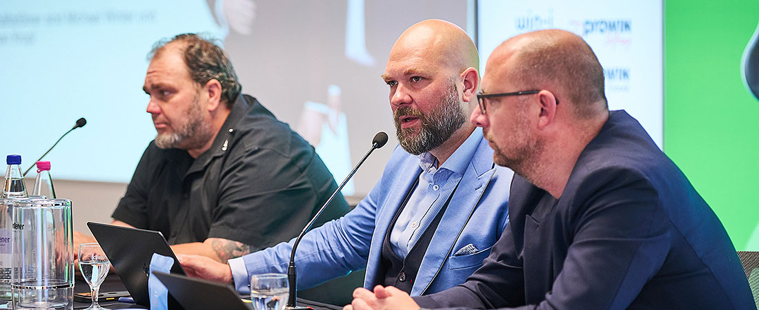 proWIN Jahrespressekonferenz 2026 mit Sascha Winter (Gesellschafter), Michael Winter (Geschäftsführer), Christian Alt (Geschäftsführer)